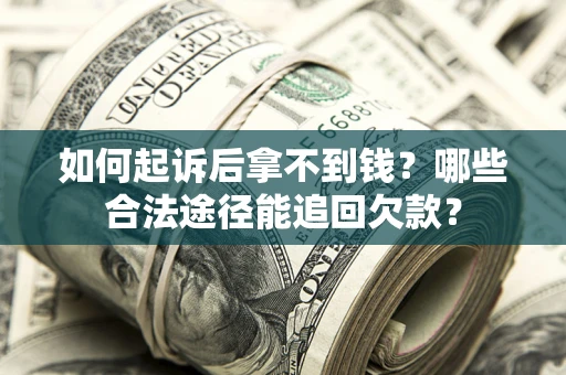 武汉如何起诉后拿不到钱？哪些合法途径能追回欠款？