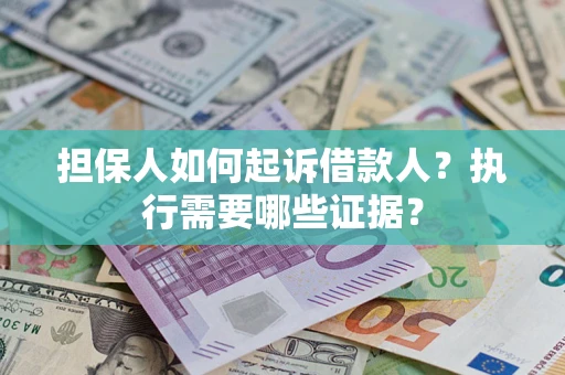 武汉担保人如何起诉借款人？执行需要哪些证据？