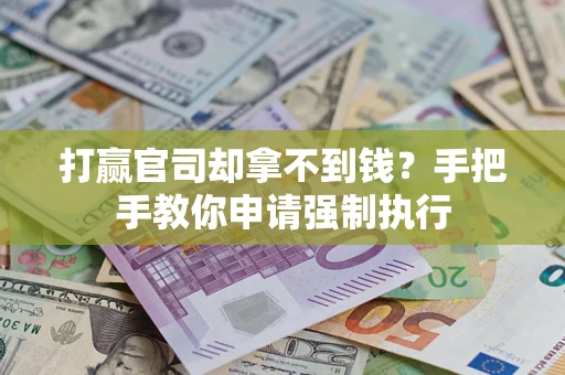 武汉打赢官司却拿不到钱？手把手教你申请强制执行