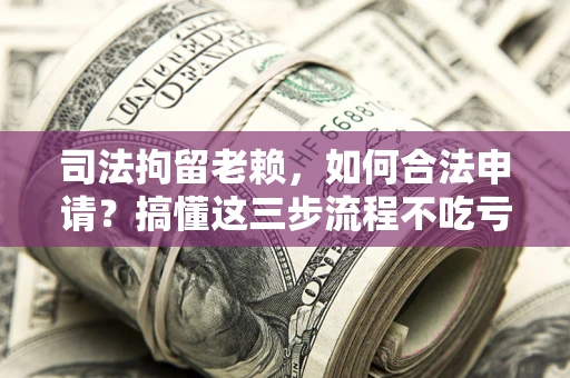 武汉司法拘留老赖，如何合法申请？搞懂这三步流程不吃亏！