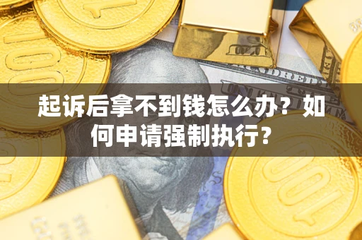 武汉起诉后拿不到钱怎么办？如何申请强制执行？