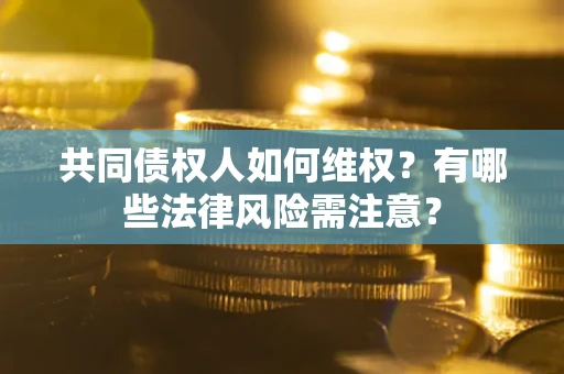 武汉共同债权人如何维权？有哪些法律风险需注意？