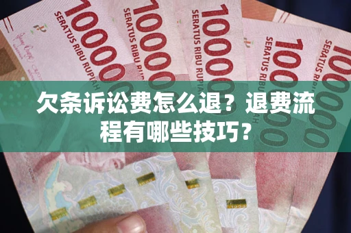 武汉欠条诉讼费怎么退？退费流程有哪些技巧？