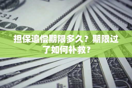 武汉担保追偿期限多久？期限过了如何补救？