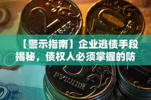 武汉【警示指南】企业逃债手段揭秘，债权人必须掌握的防坑宝典