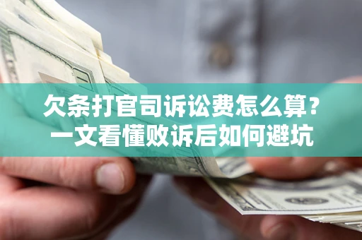 武汉欠条打官司诉讼费怎么算？一文看懂败诉后如何避坑