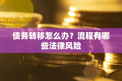 武汉债务转移怎么办？流程有哪些法律风险